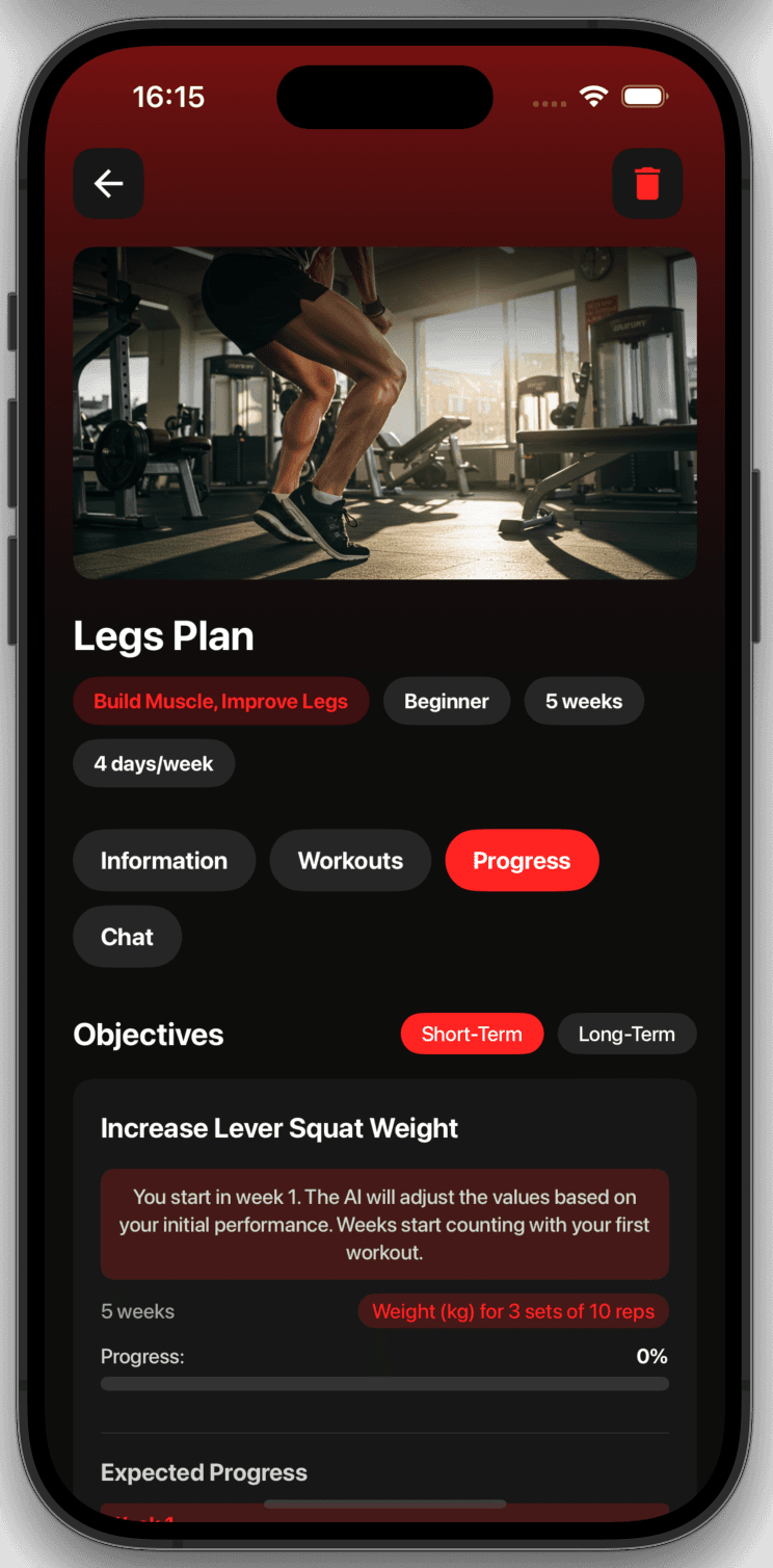 FitAdvisor App Screenshot 2